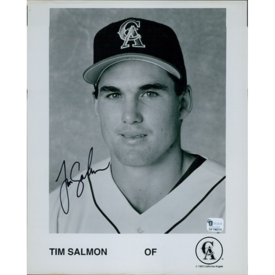 Tim Salmon Signed 8x10 Photo Global Authenticated